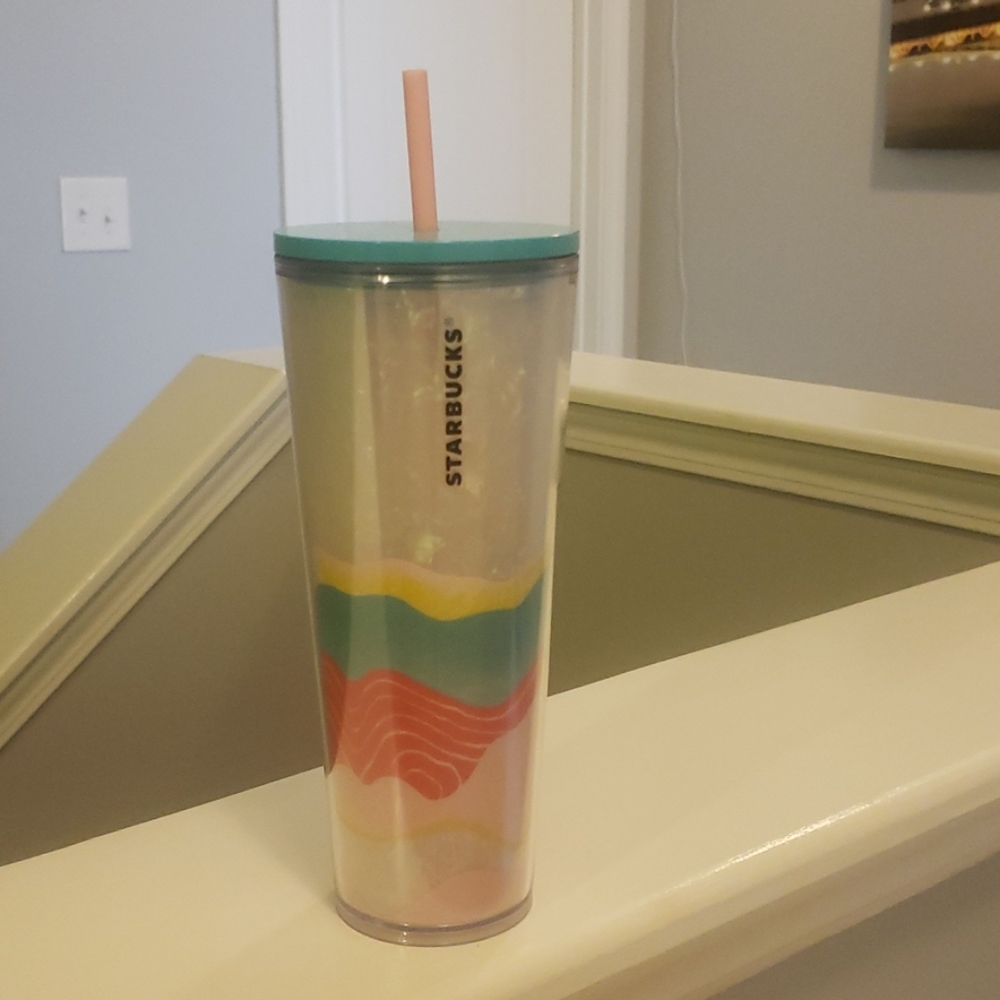 Starbucks Pink and blue irredescent tumbler